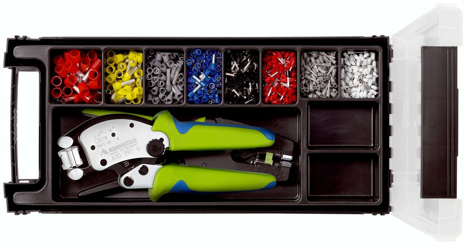 Assortment set for insulated ferrules